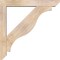 Ekena Millwork Funston Slat Smooth Bracket w/ Offset Brace, Douglas Fir, 5 1/2"W x 34"D x 34"H BKT0604X34X34FST06SDF - alternate 3